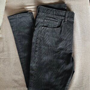 Express Jeans Black Animal Print, Size 10R